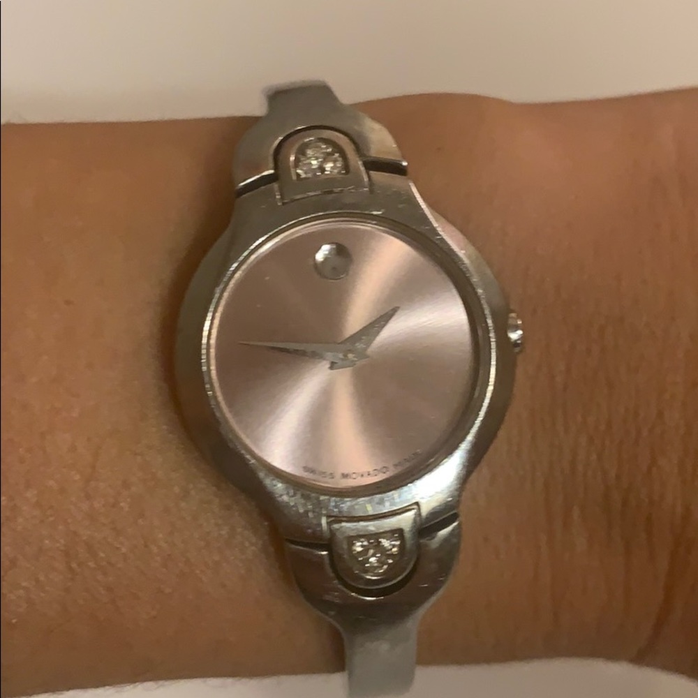 Authentic Movado Pink Diamond Watch